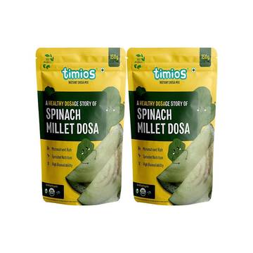 Timios Spinach Millet Dosa Mix Ready to Cook - Pack of 2